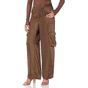 The Drop Womens Jessenia Shine Cargo Pantspants